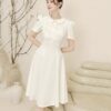 Đầm xòe cổ sen tay dún duyên dáng - 2733, ảnh 1